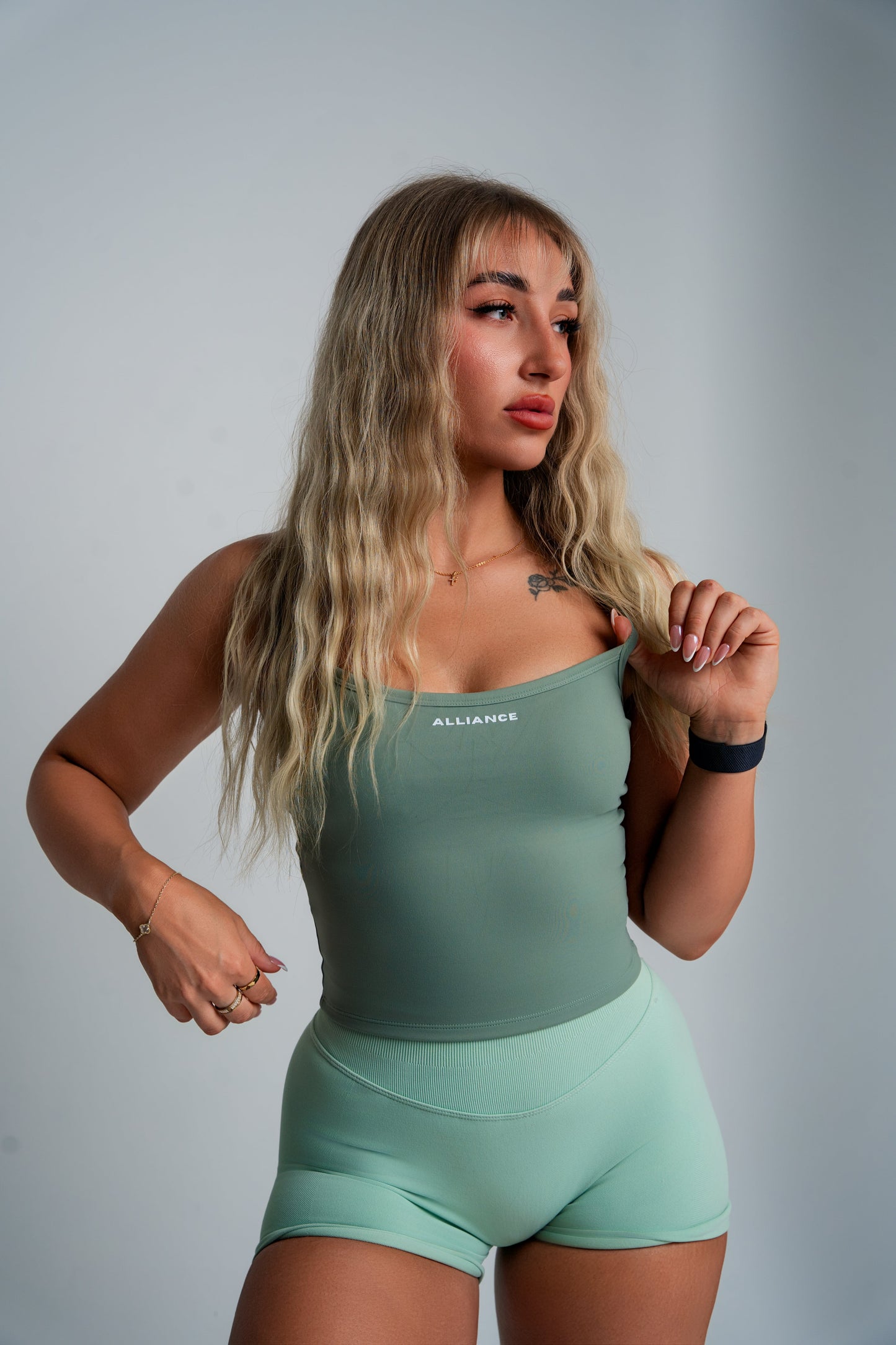 Evolve Dark Green Tank Top