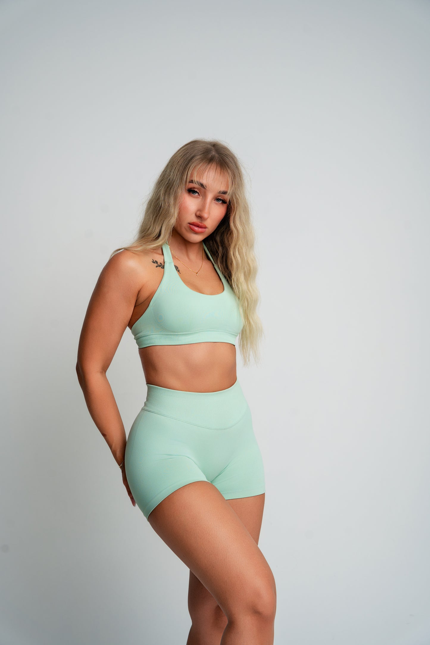 Evolve Green Scrunch Shorts