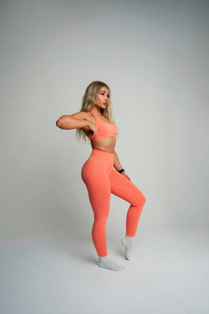 Evolve Coral Scrunch Leggings