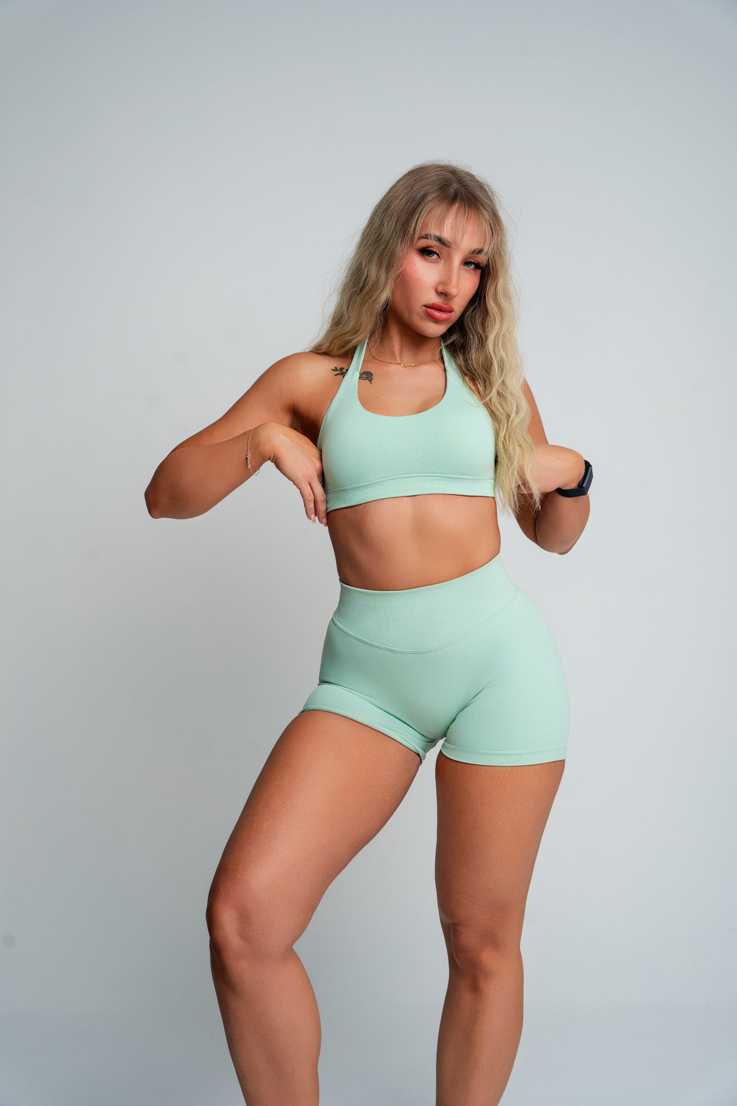 Evolve Green Scrunch Shorts