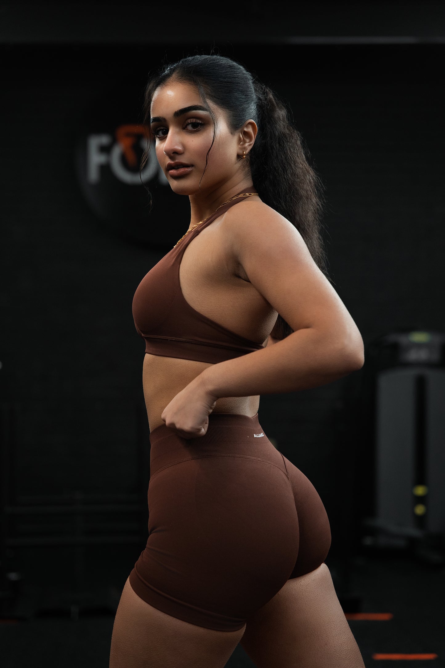 Evolve Brown Scrunch Shorts