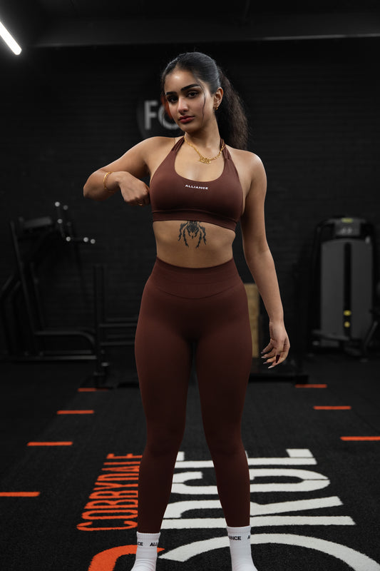 Evolve Brown Scrunch Leggings