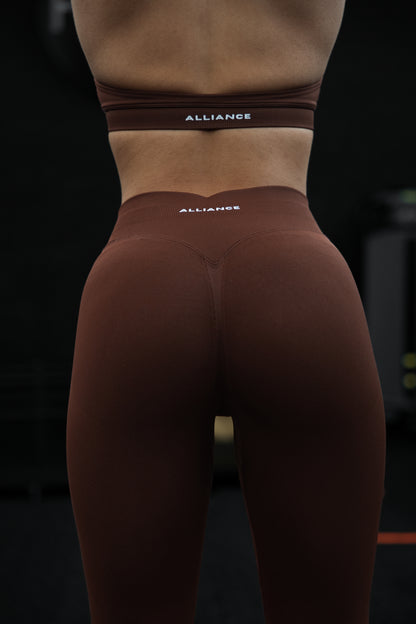 Evolve Brown Scrunch Leggings