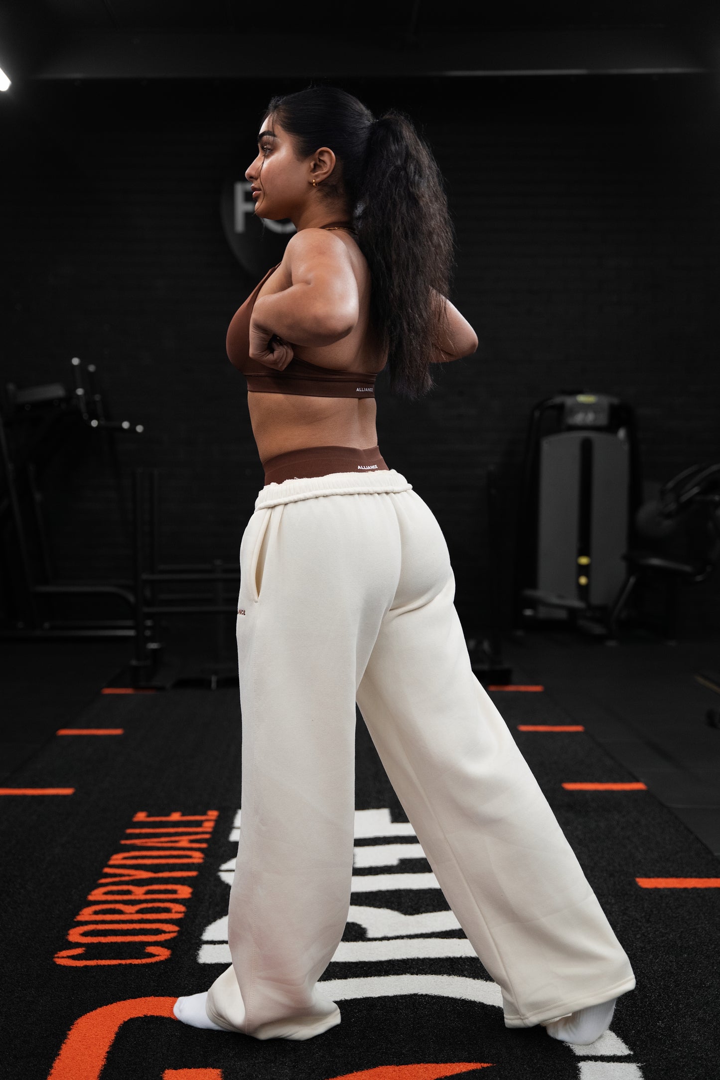 Evolve Cream Wide Leg Jogger