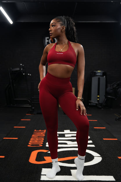 Evolve Red Scrunch Leggings